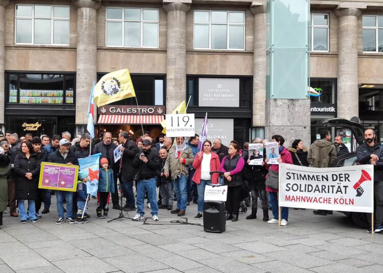 Heute fand unsere 119. Mahnwache statt