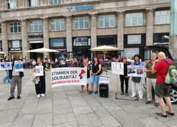 Heute fand unsere 123. Mahnwache statt