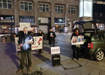 Heute fand unsere 140. Mahnwache statt