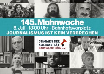 145. Mahnwache: „Journalismus ist kein Verbrechen“
