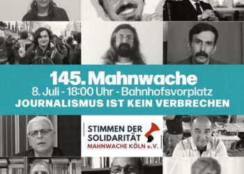 145. Mahnwache: „Journalismus ist kein Verbrechen“